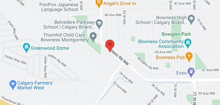 map of 8537 BOWNESS Road NW